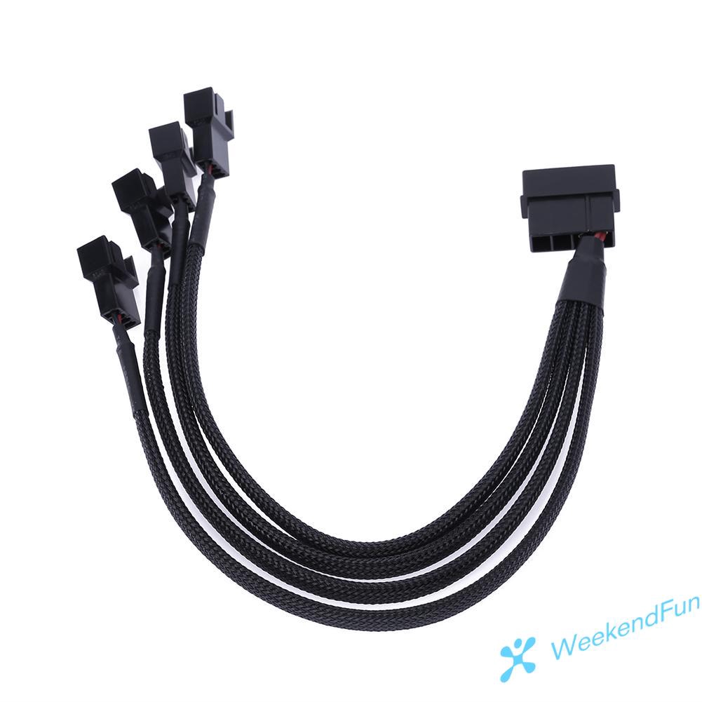 Cáp Chia 4pin Ide Molex Sang 4 Cổng 3pin/4pin