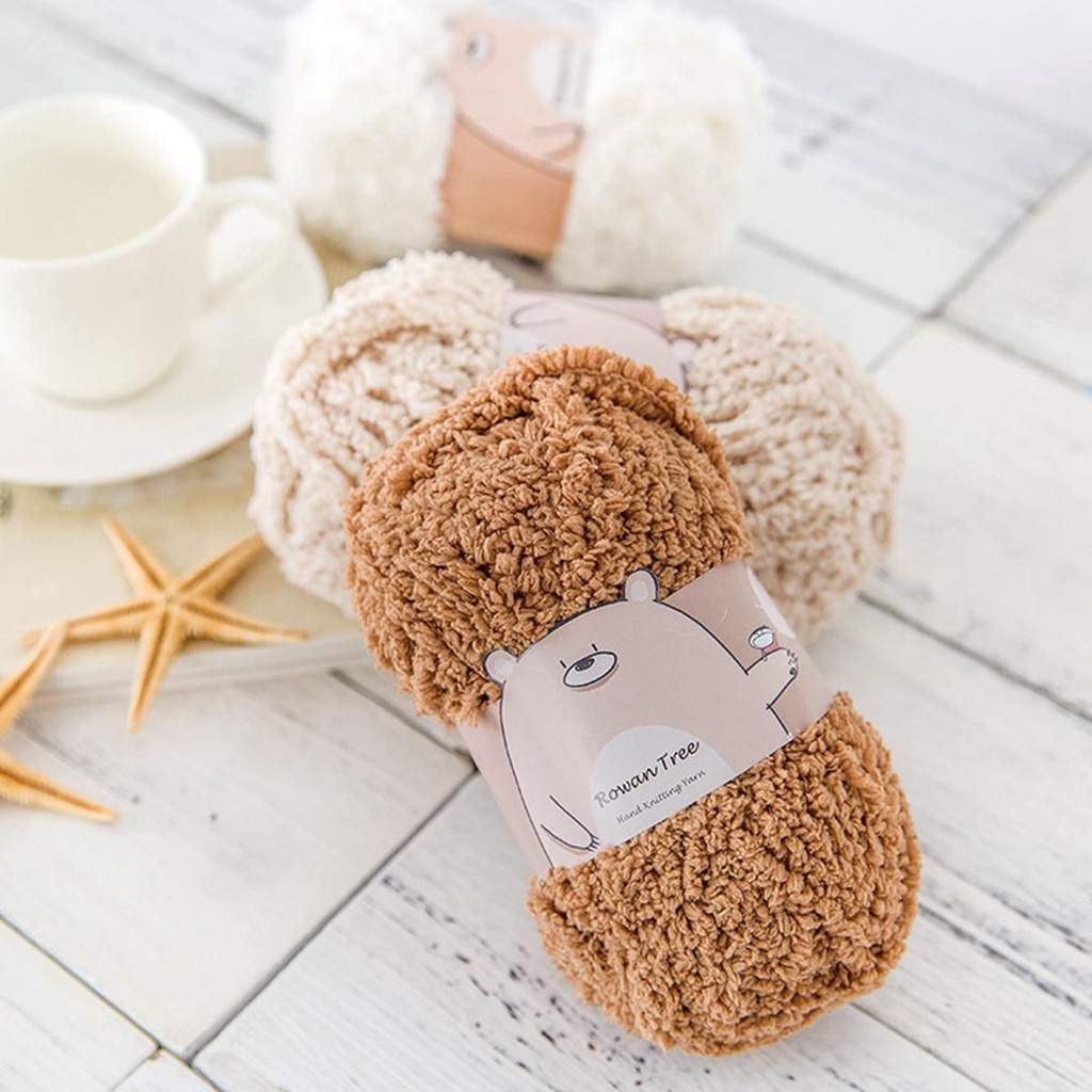 YIYU Cuộn Len Sợi Đan Móc Nhiều Màu