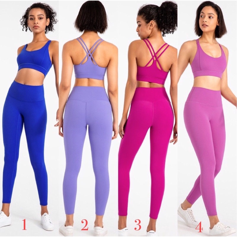 Bộ Tập Yoga Gym Chất Lulu Sịn Đẹp S64 (Hàng Quảng Châu Cao Cấp)