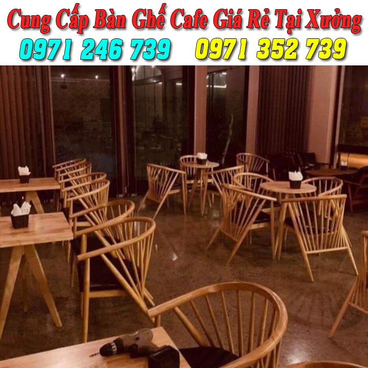 Bàn ghế gỗ cafe cao cấp giá rẻ