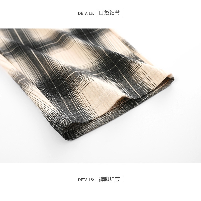 Bộ Đồ Ngủ Họa Tiết Kẻ Ô Dành Cho Nam Và Nữ Chất Lượng Cao