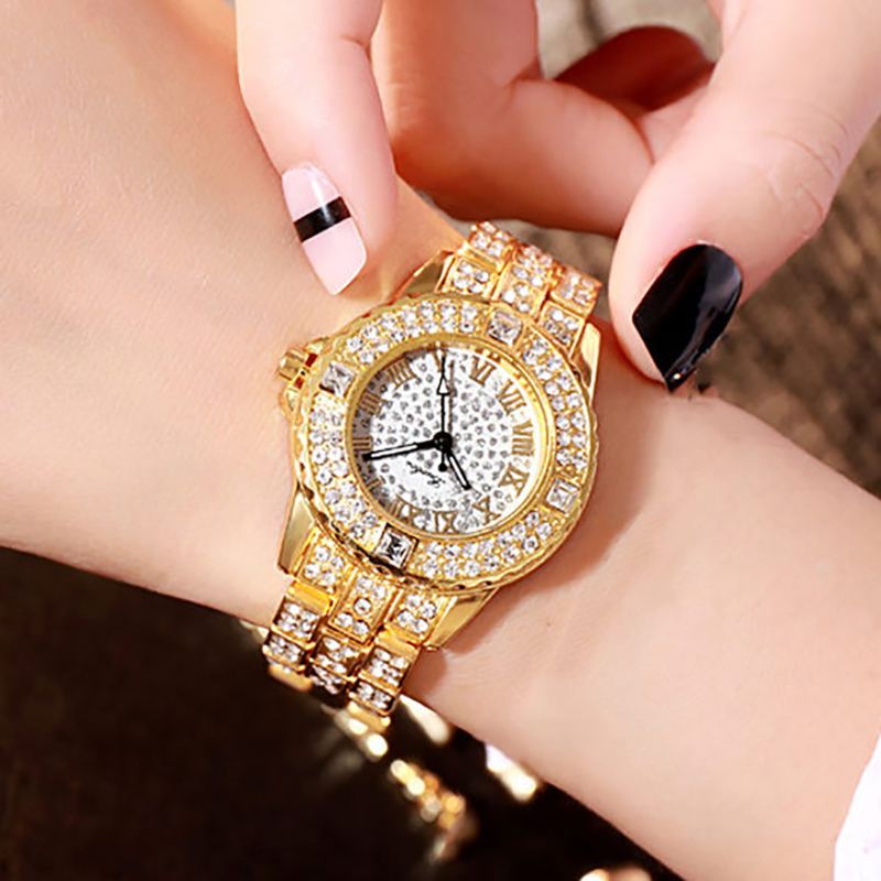 ZOLFA Fashion Starry Sky Ladies Steel Band Watch Luxury Rhinestone Womens Quartz Wristwatch Alloy Watches Ladies Timepiece Đồng hồ nữ