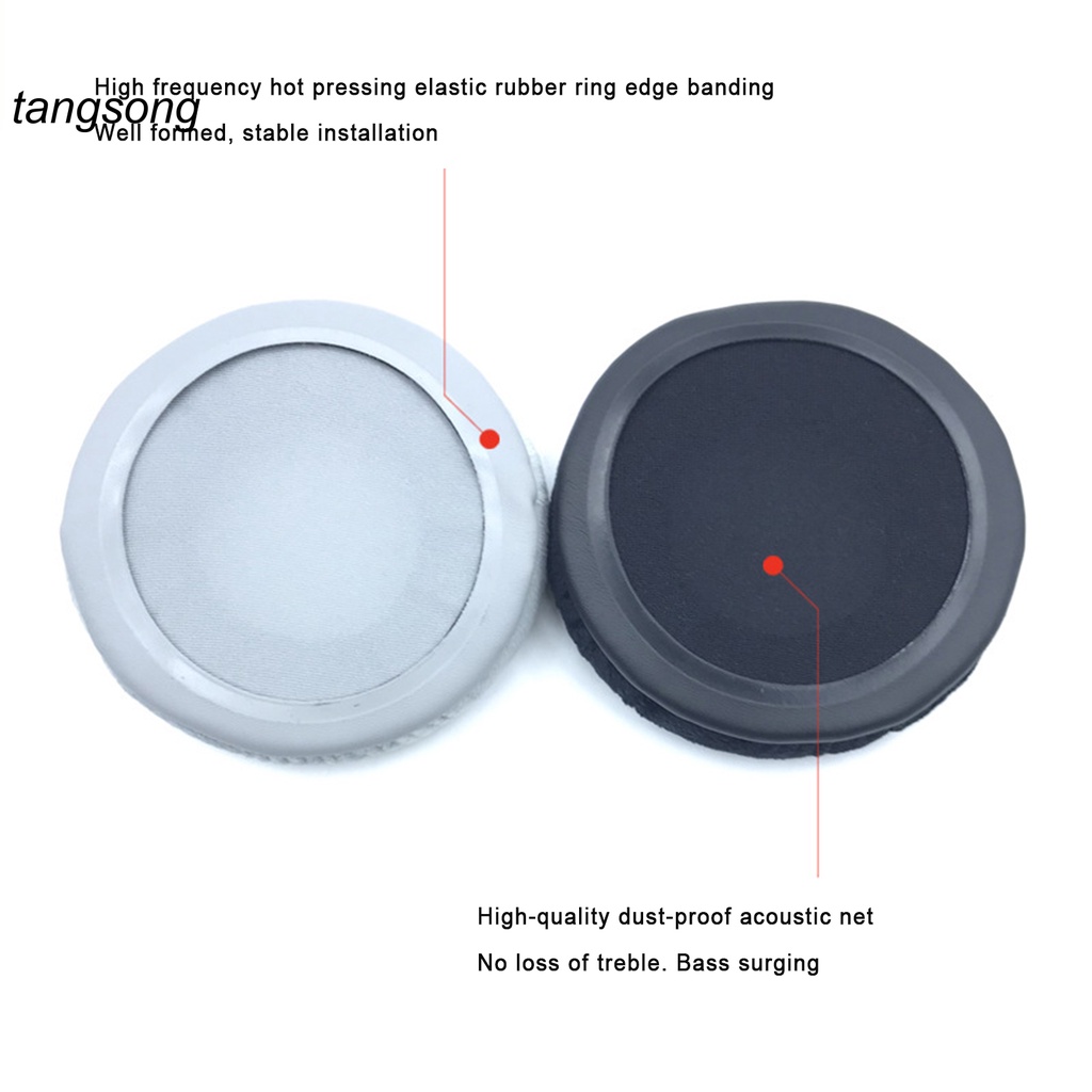 1 cặp miếng đệm tai nghe thay thế bằng vải nhung mềm mại thoải mái