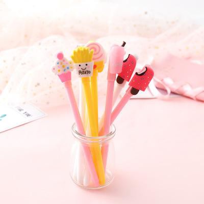 bút bánh kem dẹt B172 viết gel cupcake hoạt hình dễ thương kute