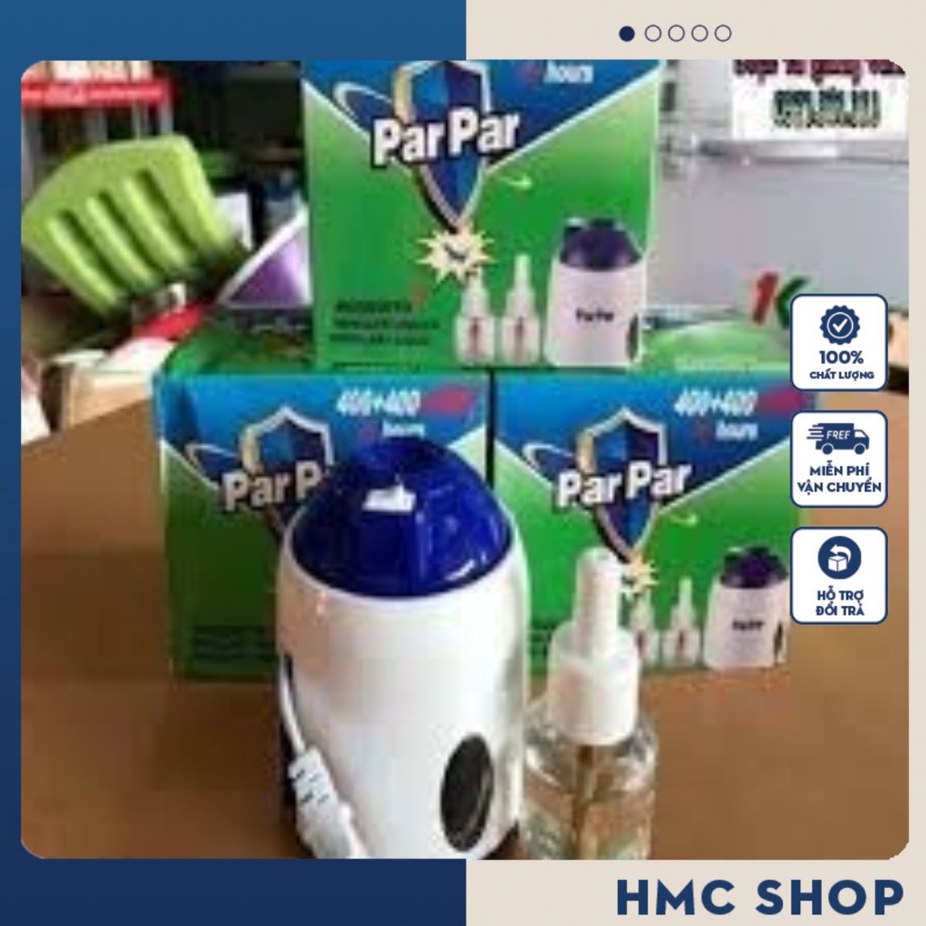 Máy Xông Tinh Dầu Đuổi Muỗi Par Par 480h tặng kèm Chai 45ml 480h. Phân Loại: