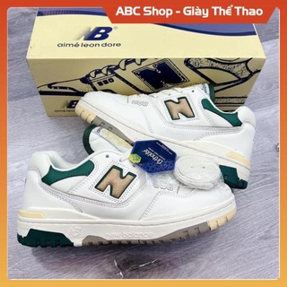 [Hàng Tốt + FreeShip] Giày New Balance 550 Green Yellow, Giày New NB crt300 574 trắng kem vàng Học SInh