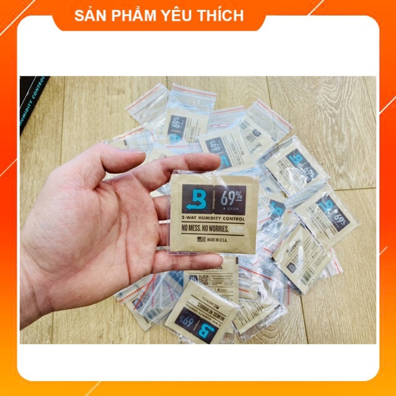 ✅ Boveda túi giữ ẩm 2 chiều 69% loại 8 gram (cân bằng ẩm,siêu bền, tiết kiệm).