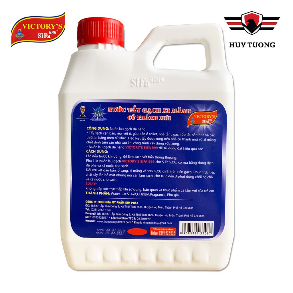 Nước lau gạch cũ thành mới cao cấp Victory's Sifa 1kg - cam kết chính hãng
