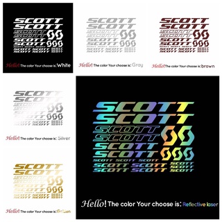 Đề can vinyl dán khung xe đạp hình scott 40cmx28cm