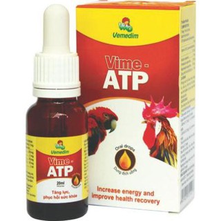 Tăng lực cho chim cảnh, bồ câu, gà nòi, gà tre Vime ATP drop (Chai 20ml)