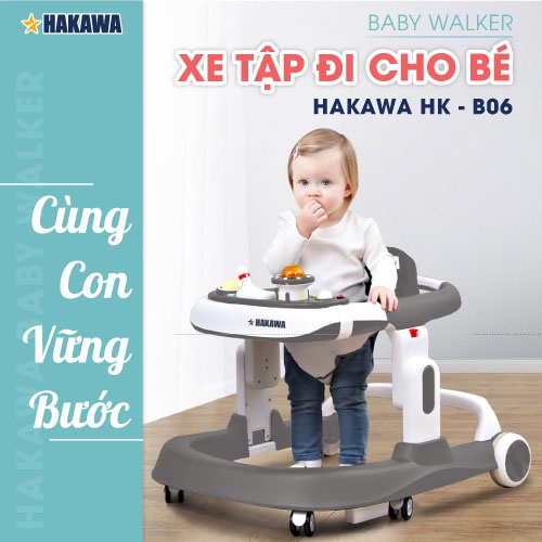 Xe tập đi em bé HAKAWA HK-B06 - sản phẩm chính hãng - bảo hành 3 năm