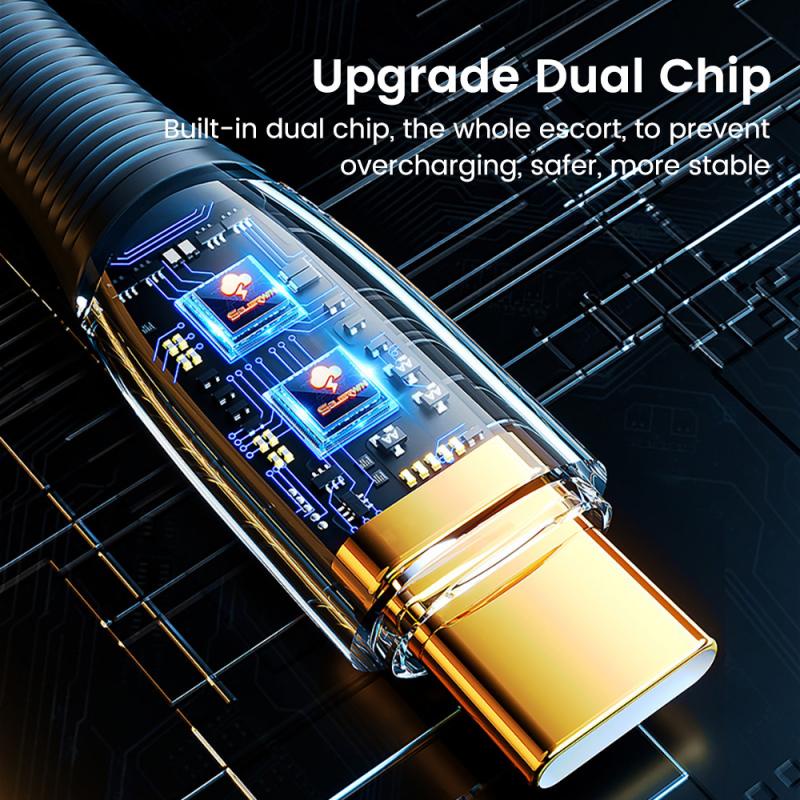 Cáp sạc nhanh ELOUGH USB C chíp kép 5A 100W