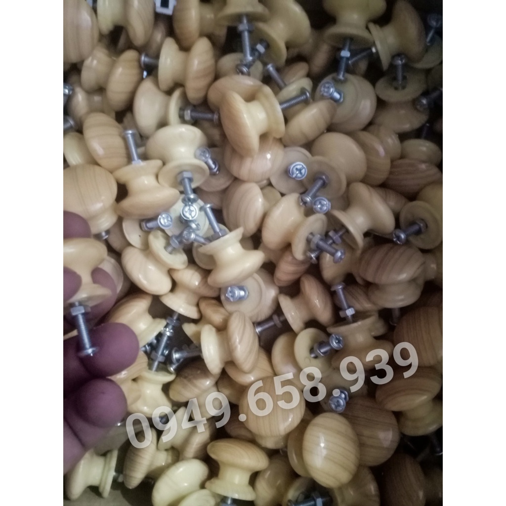 Núm tủ nhựa giả gỗ các loại CAO CẤP, độ bền cao  - 1 cái