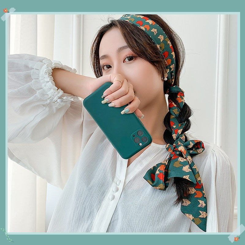 Dây Buộc Tóc Dạng Khăn Lụa Kiểu Pháp Thời Trang Đẹp Và Đa Chức Năng Cho Nữ