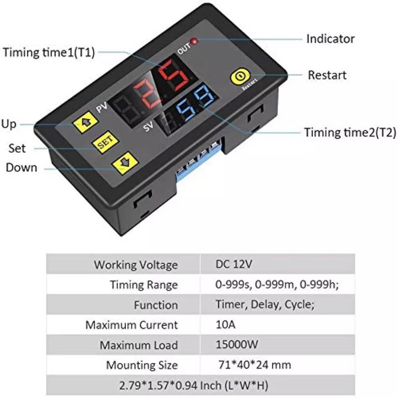 Mạch hẹn giờ bật tắt thiết bị, mạch hẹn giờ máy ấp trứng 220V