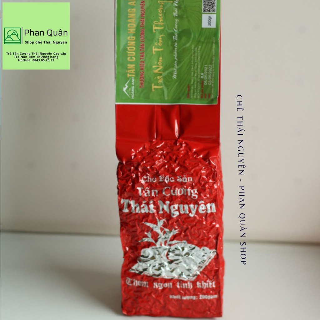 Chè Tân Cương Thái Nguyên, Trà Nõn Tôm Thượng Hạng, 200g - Phan Quân Shop