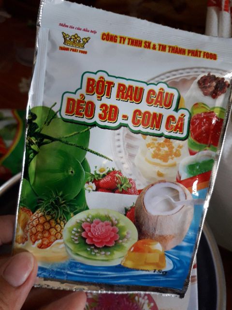 Sỉ bột rau câu dẻo 3d - con cá