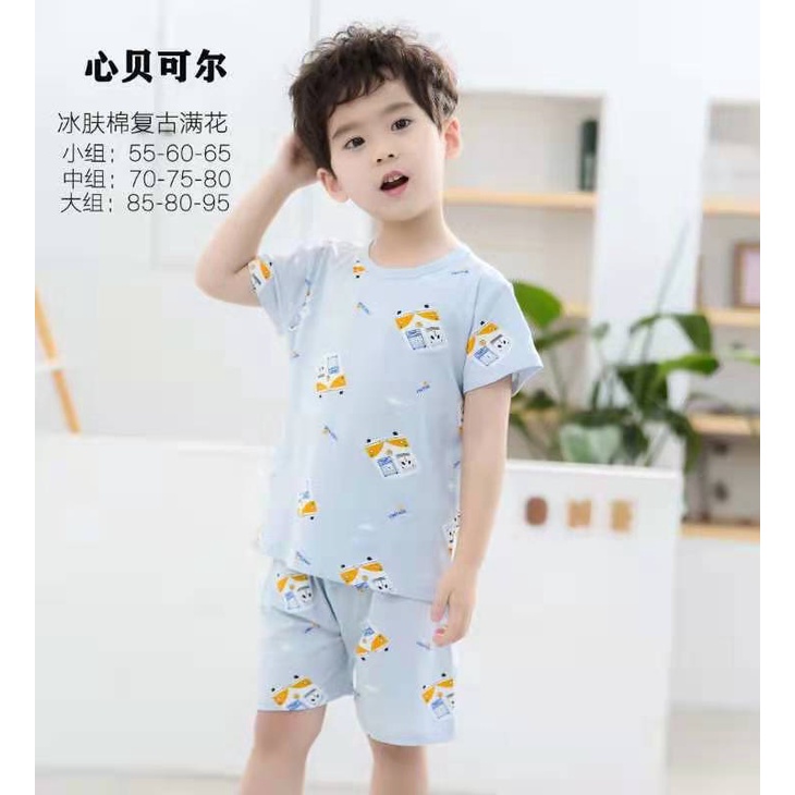 Bộ quần áo cho bé-M0039- Bộ cotton xất hàn cho bé trai bé gái.