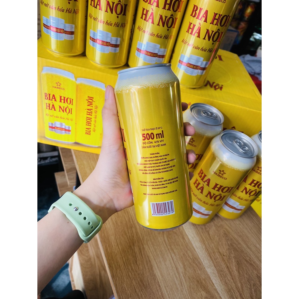 Bia Hơi Hà Nội  4,1%_24 lon_500ml