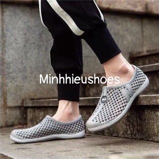 Giày Nhựa Lao Động Đi Mưa Nam Có Lỗ Thoáng Khí N