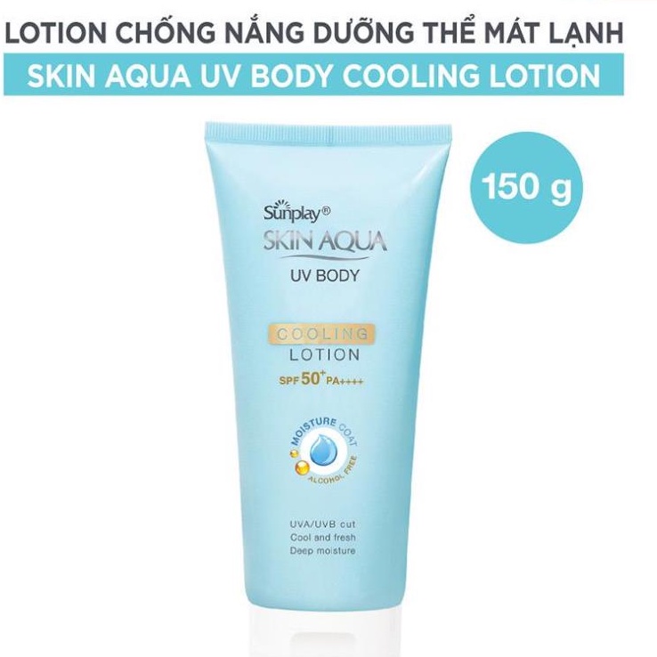 Kem chống nắng dưỡng thể mát lạnh Sunplay Skin Aqua UV Body Cooling Lotion SPF 50+ PA++++