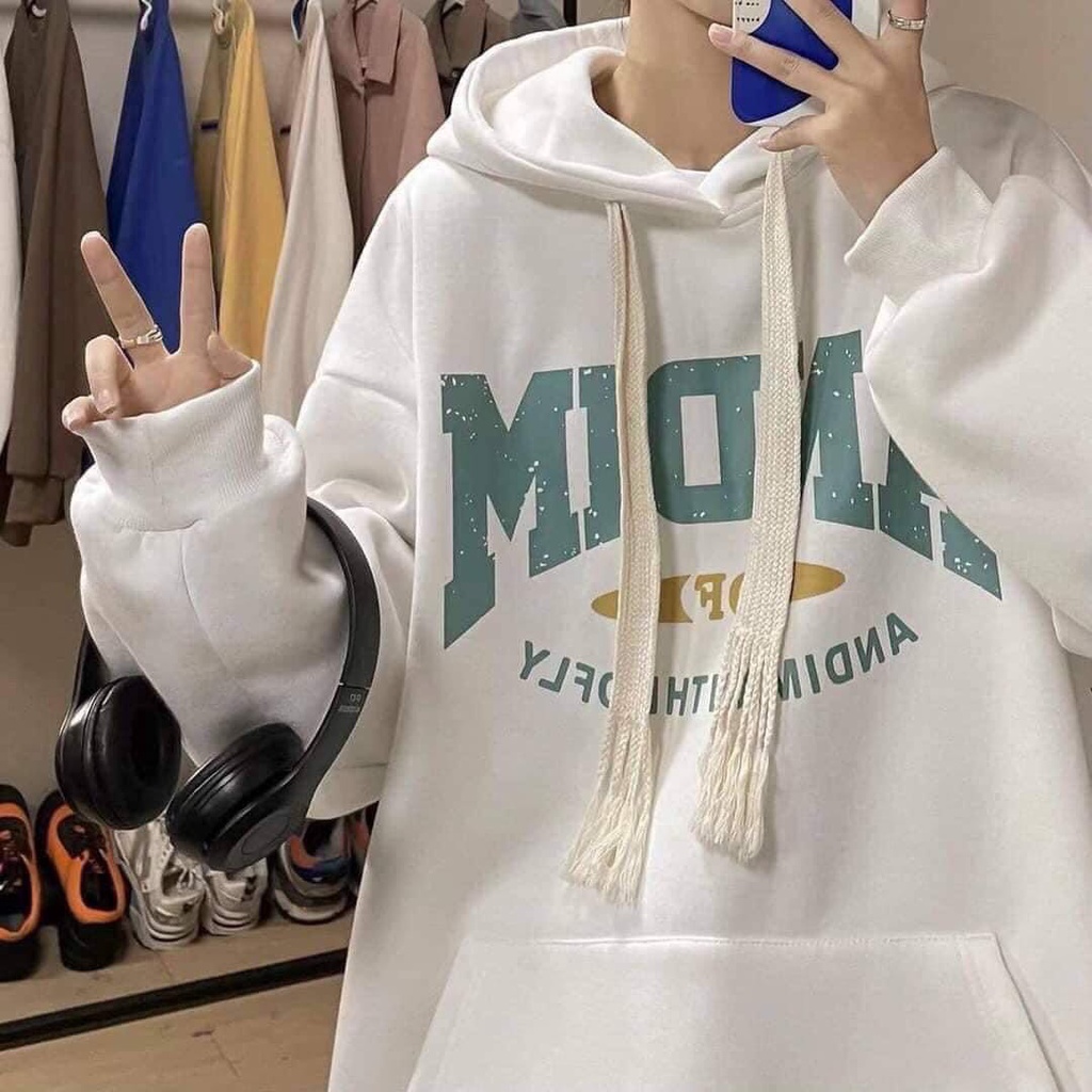 ÁO HOODIES  HMDim Chất nỉ ngoai Mũ 2 lớp From to rộng