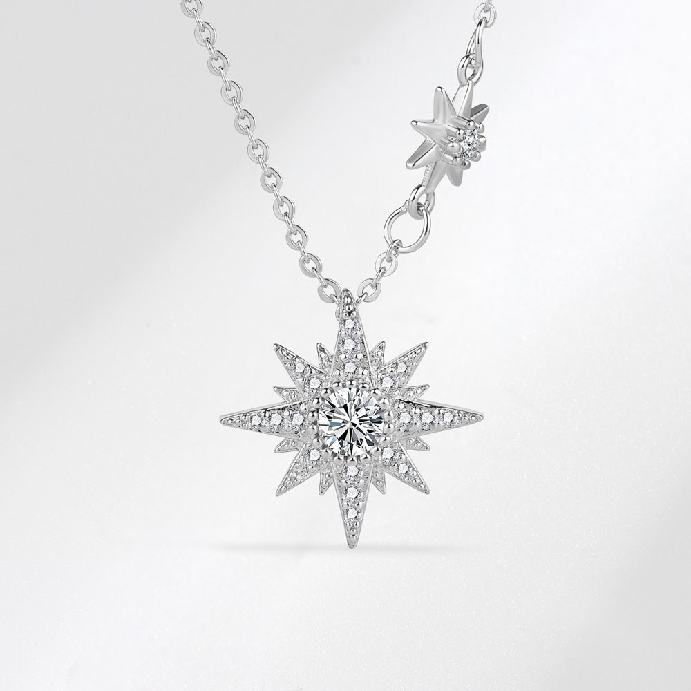 Vòng cổ Mặt Trời Và Ngôi Sao Thiết Kế Đơn Giản Cao Cấp Thời Trang Dành Cho Nữ