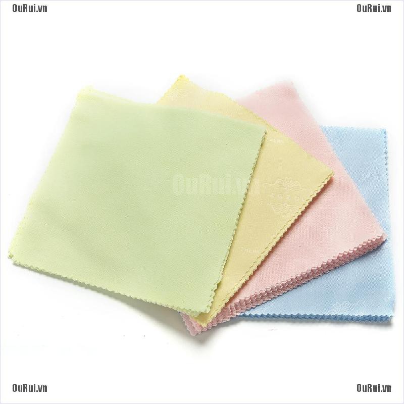 Set 100 Khăn Lau Mắt Kính Bằng Vải Sợi Nhỏ Nhiều Màu Sắc