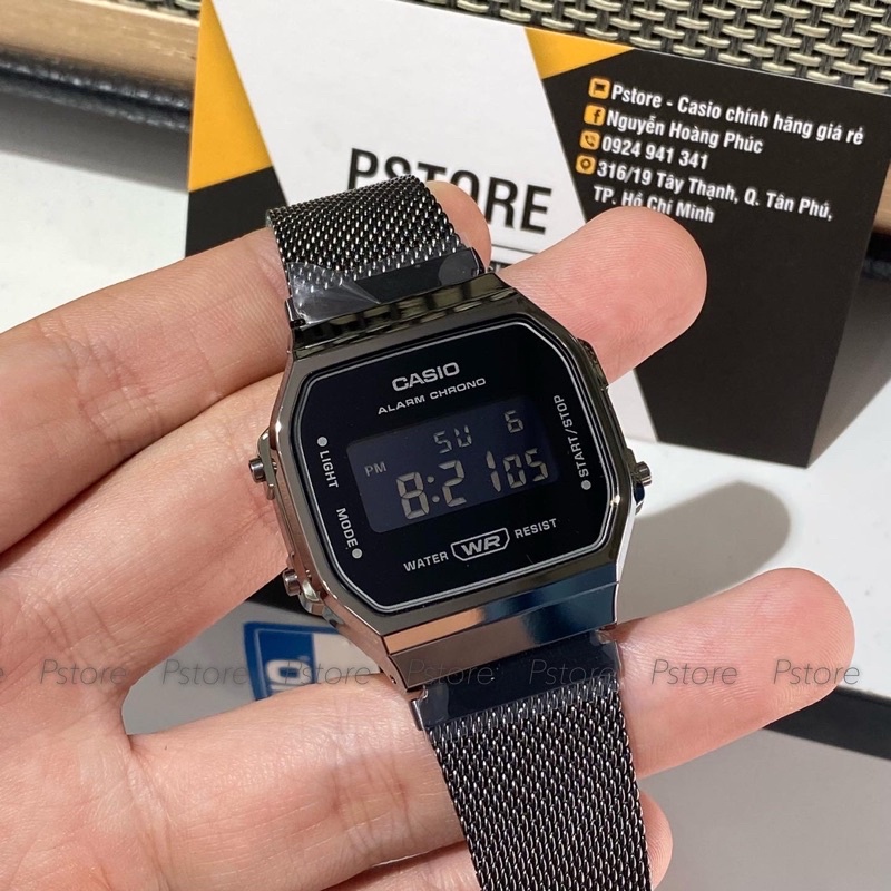 Đồng hồ nam Casio A168WEMB vintage