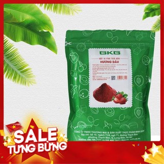 Bột vị trà sữa🏵️sale 🏵️ hương dâu 1kg, pha chế đồ uống, làm thạch, trộn bột, làm kem , làm bánh