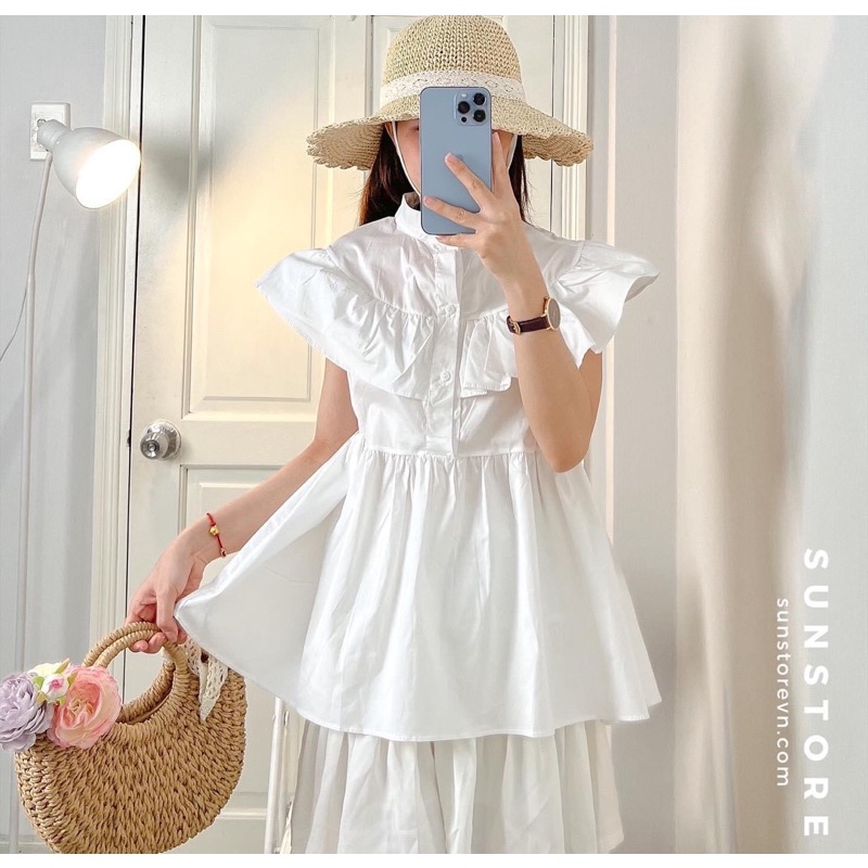 ÁO BABYDOLL TRẮNG