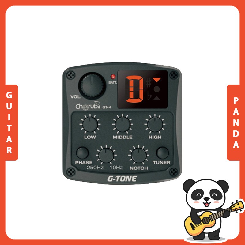 (Chính hãng) EQ Guitar Cherub GT-4, EQ Guitar Cherub GT-6, Thiết bị chỉnh âm Guitar