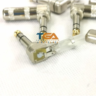 Jack rắc 6ly cong ( 6.35mm ) stereo 3 khấc