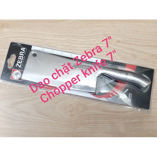 (Rẻ, Đẹp, Bền) Dao Chặt Xương Zebra 7" Stainless Steel Chopper Knife - Pro II