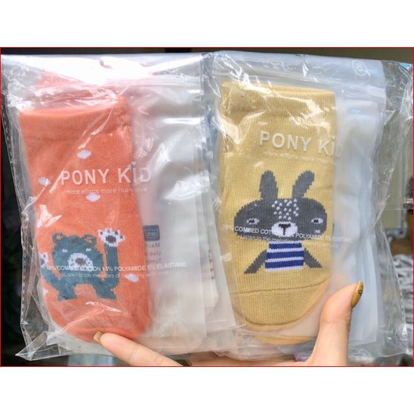 Set 1 Đôi Tất Pony Cao Câp Cho Bé Size S/M Chống Trơn Cho Bé 1-5 tuổi