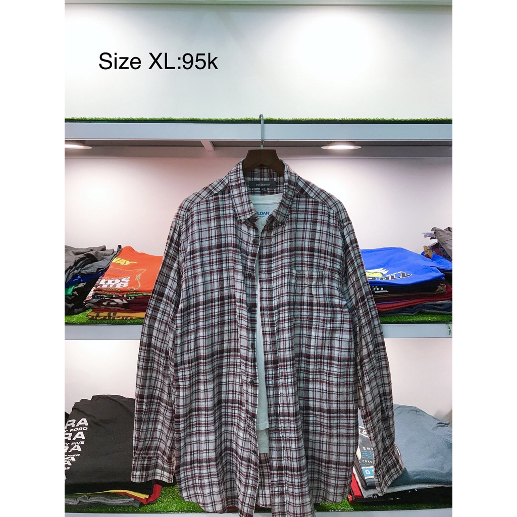 Sơ mi flanel 2hand USA size XL