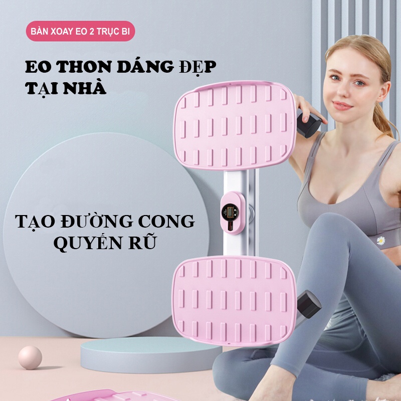 Bàn xoay máy tập eo tập thể dục 360 độ tại nhà tiện lợi an toàn, phù hợp cho cả Nam và Nữ yosite