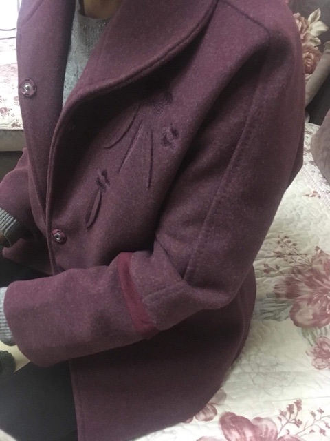 Áo khoác dạ tay lửng thêu hoa dành cho ng trung niên hàng Qc