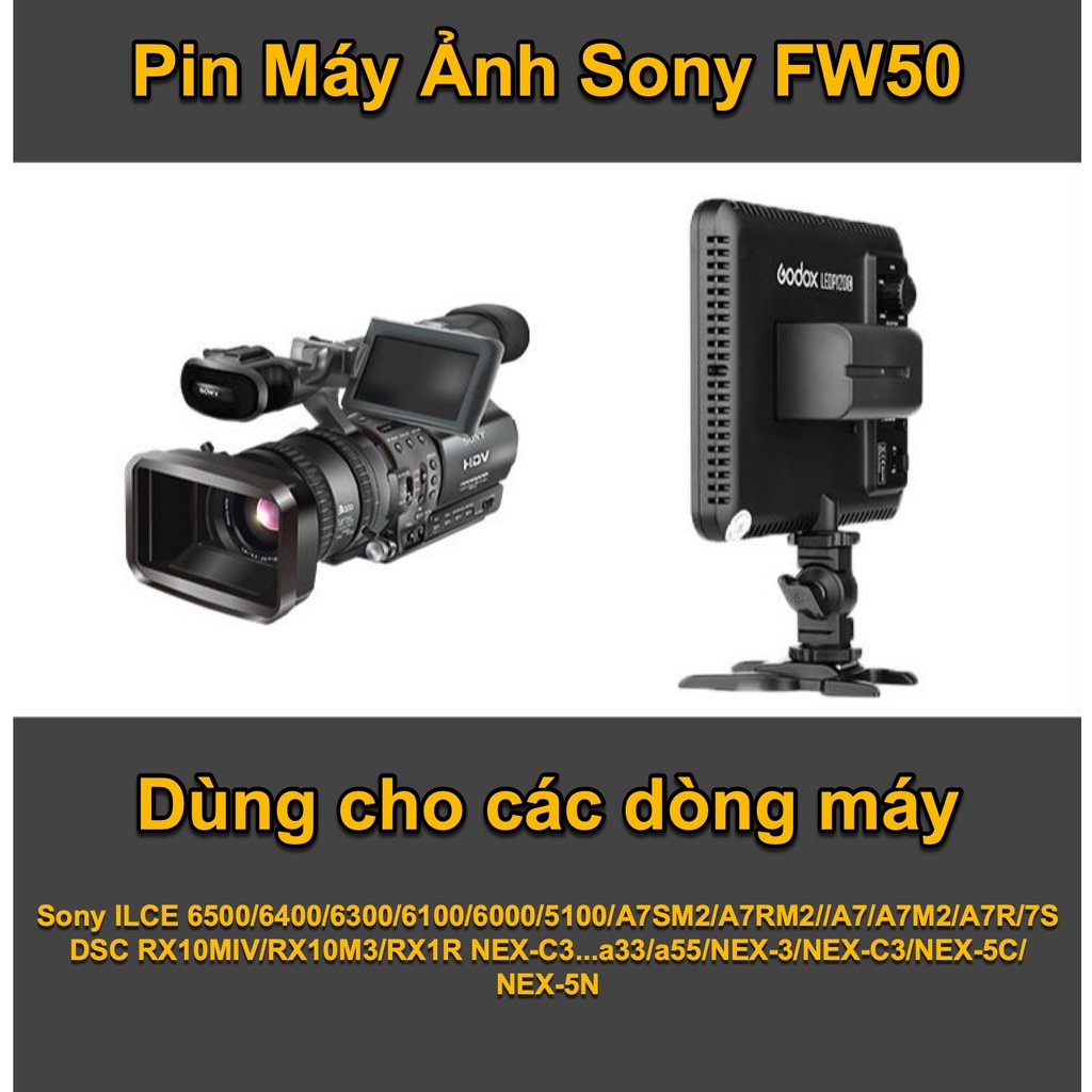 Pin Máy Ảnh Pisen Sony FW50