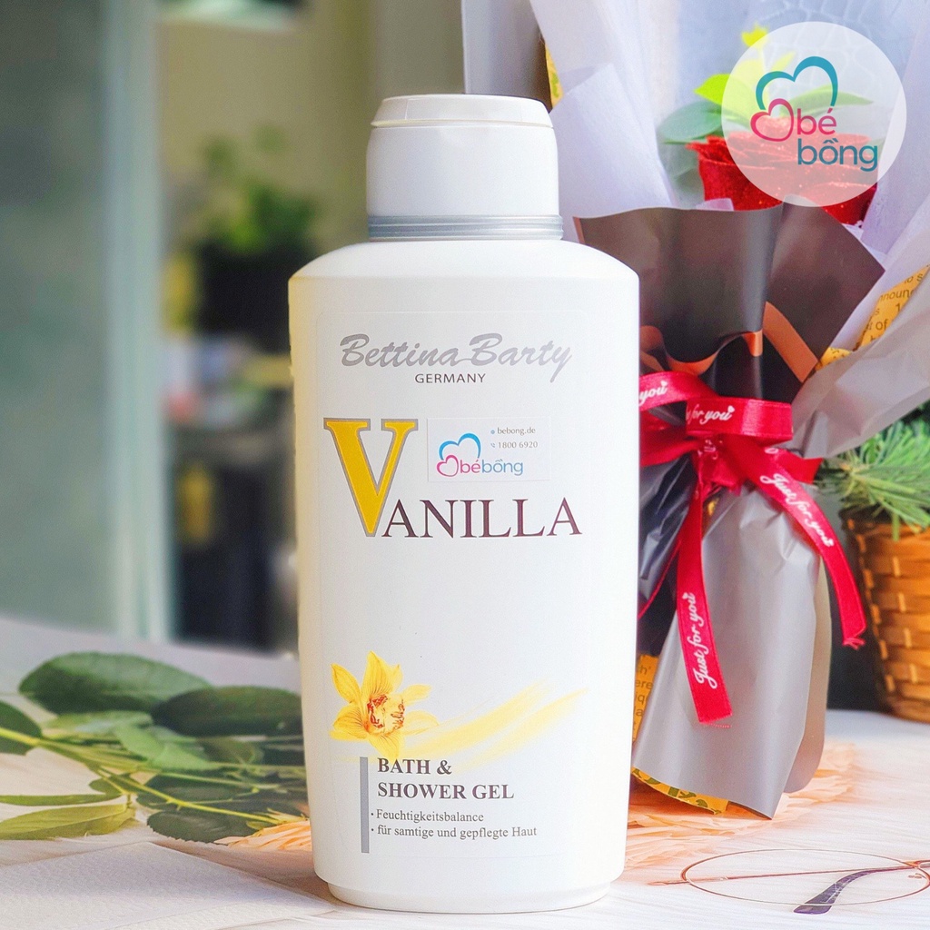 Sữa tắm Vanilla Bettina Barty Đức 500ml
