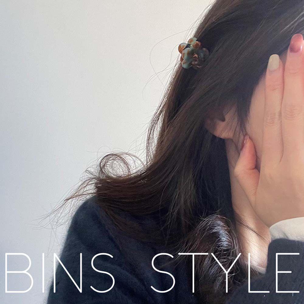 Kẹp Tóc Móng Vuốt Nhỏ In Họa Tiết Hoa Đơn Giản Phong Cách Hàn Quốc Cho Bé Gái