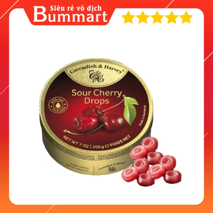 Kẹo Trái Cây Vị Cherry Cavendish & Harvey Đức