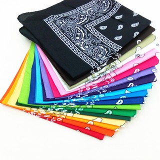Khăn Turban Bandana Headband Họa Tiết Hoa Văn Cá Tính 55x55 cm
