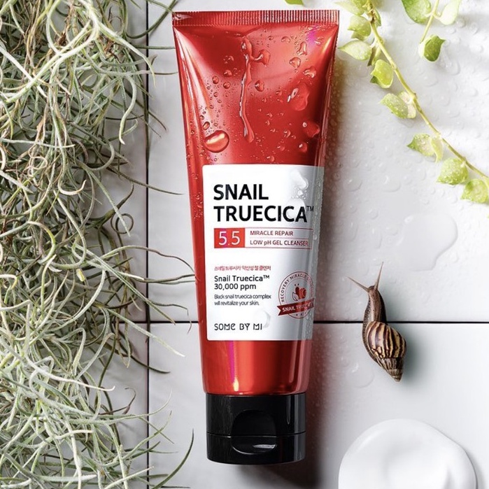 Sữa Rửa Mặt Dạng Gel Dịu Nhẹ, Giúp Da Đàn Hồi, Săn Chắc Snail Truecica Some By Mi 100ml