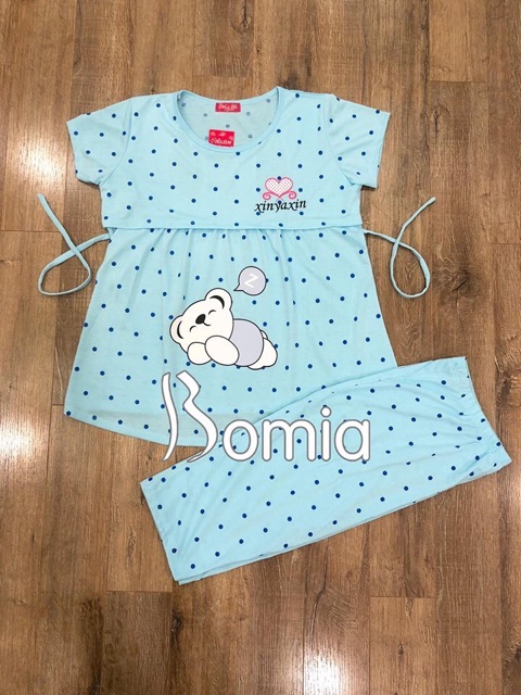 [Xả kho] Bộ đồ bầu và sau sinh chất cotton có lật ti