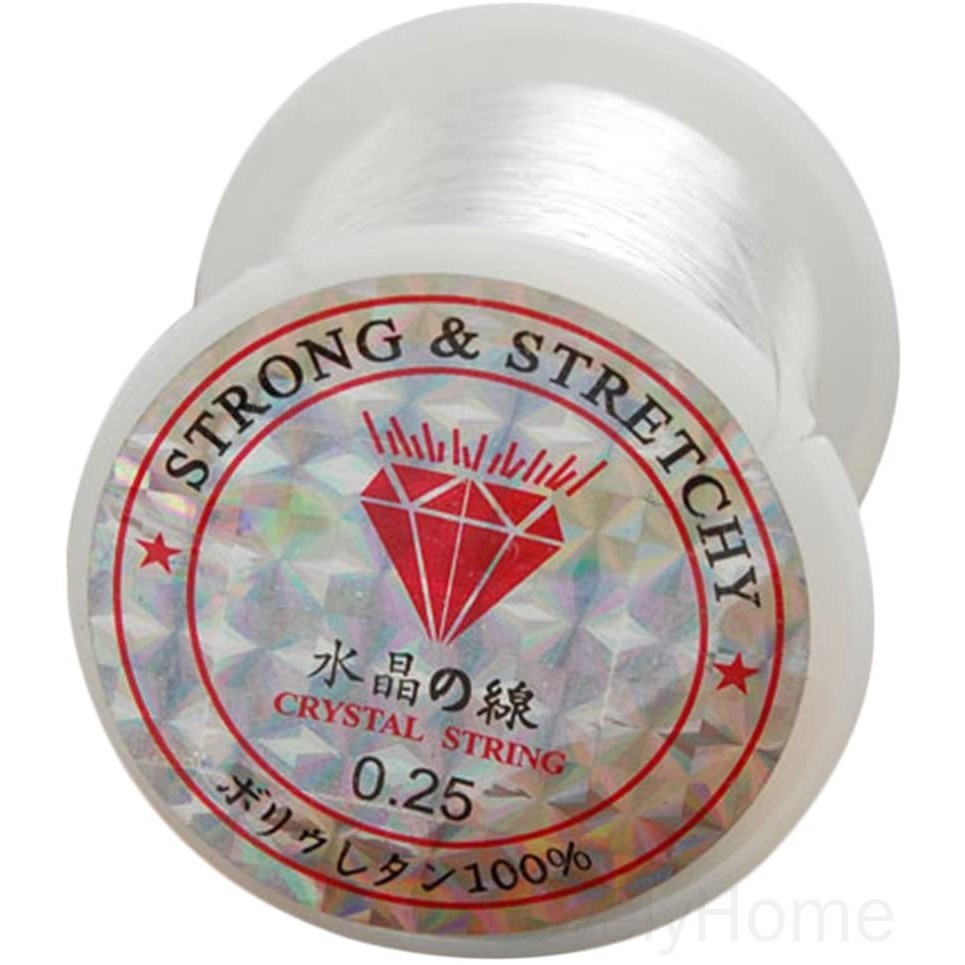 Cuộn dây cước trong suốt đường kính 0.25mm dùng làm trang sức DIY