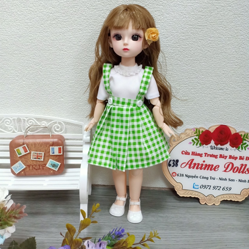 Búp Bê Công Chúa Sakura Cao 30cm 22 Khớp Kèm Váy ,Giày phần 1
