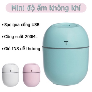 【BH 6 tháng】Mini độ ẩm không khí Máy xông tinh dầu phun sương 200ML INS phong cách dễ thương Phòng khách phòng ngủ siêu
