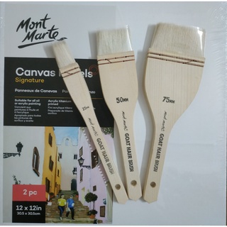 Bút lông dê Mont Marte [Panh-xô]- Goat Hair Pine Wood Brush