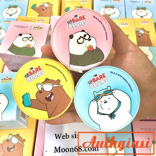 [Phiên Bản Hoạt Hình] Phấn Nước Maycreate Kèm Lõi Thay CN We Bare Bears Cushion Kiềm Dầu, Chống Nước